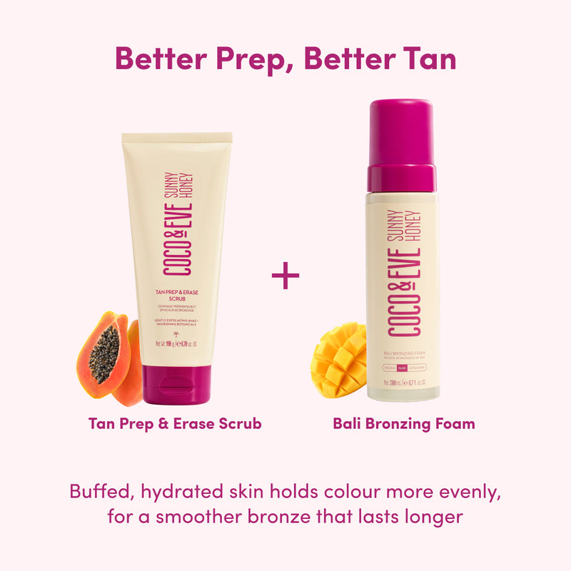 Tan Prep & Erase Scrub